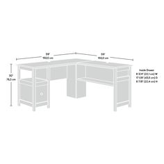 A deep Raven Oak® finish sets apart this L-shaped desk from the Dawson Trail® collection apart and brings a stunning centerpiece to any home office. This l-shaped home office desk features a file drawer with full extension slides that conveniently holds your most important letter-size hanging files. For a tidy workspace, this modern l-shaped desk includes grommet holes and pass-throughs for cord management of your laptop charger and power cord, your lamp, and more. A lower open storage shelf is Transitional Desk, Mom Office, Modern L Shaped Desk, L Shaped Desk With Storage, Desk With File Drawer, L Shaped Executive Desk, Small Office Desk, L Desk, L Shape Desk