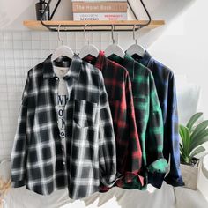 Old Skool Plaid Flannel Shirt (4 Options)   #flannel #plaid #shirt #unisex #fashionista #fashiongram #hypebeast #trendsetter #followme #style #trailblazer #streetstyle #fashion #fashionpost #fashiondiaries #urbanwear #outfitoftheday #inspo #fashioninspo #ootd #hype #streetwear #picoftheday #unisex Korean Shirts, White Shirt Men, Shirt Casual Style, Blue Plaid Shirt, Long Sleeve Plaid Shirt, Retro Shirts, Red And Black Plaid