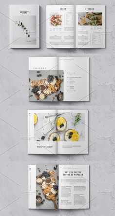 an image of food brochure mockup