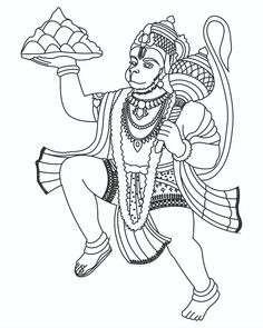 Hanumaan Jee, Lakshmi Art, God Drawings, Jali Design, Krishna Hd, Pottery Kiln, Hanuman Images, Easy Love Drawings, Hanuman Pics