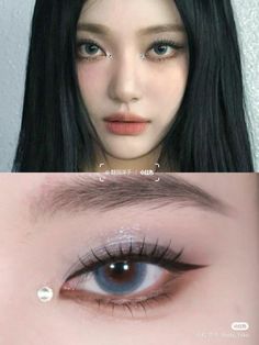 Ningning Eyes Aespa, Ning Ning Makeup, K Pop Eye Makeup, K Idol Makeup, Kpop Idol Eye Makeup, Ningning Makeup, Korean Idol Makeup, Aespa Makeup, Sultry Makeup