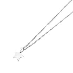 Elevate any outfit with our stunning Star Pendant Necklace. Crafted from high-quality materials, this necklace features a delicate star pendant that adds a touch of glamour and sophistication. Pair it with any attire for a timeless and elegant look. Sterling Silver To maintain its shine, avoid harsh chemicals, abrasives, and excessive contact with lotions or perfumes. Store each piece separately in soft pouches or compartments in a dry, cool place. For extra shine, use a gentle polishing cloth d Star Pendant Necklace, Silver Jewelry Necklace, Forever Jewelry, Jewelry Ring Box, Men's Jewelry Rings, Mens Jewelry Bracelet, Watch Necklace, Star Pendant, Silver Stars