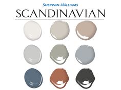 the color scheme for sherylin williams's sandinavanin is shown