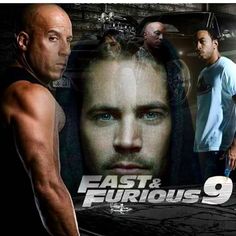 the fast and the furious movie poster with two men standing in front of each other