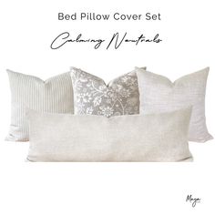 the bed pillow cover set is made from linen