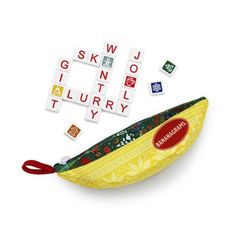 a banana with words spelled out on it