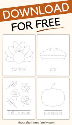 the free printable thanksgiving worksheet for preschool