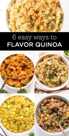 6 easy ways to flavor up your favorite quinoa dishes for lunch or dinner