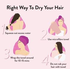 How To Properly Dry Your Hair, Natural Hair Care Routine, Healthy Hair Routine, Good Skin Tips, Basic Skin Care Routine, Hair Tips Video