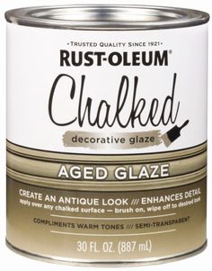 Hardware store usa |  30OZ Aged Glaze Topcoat | 315881 | RUST-OLEUM Rustoleum Chalked, Method Soap, Rustoleum Chalk Paint, Antiquing Furniture Diy, Chalky Paint, Rust Oleum, Antique Cabinets, Milk Paint, Semi Transparent