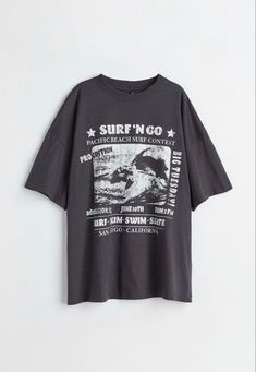 Surf nGo T shirt  Gift For Father s Day Easy 30 day return policy H&m T Shirt, Tee Shirt Large, H&m Tshirt, Cute Oversized T Shirts, Oversized T-shirts, Graphic Oversized Tshirt, Baggy T Shirts, Tee Shirt Oversize, Masc Fits