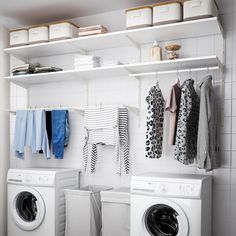 the laundry room is clean and ready for us to use