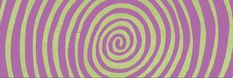 an image of a purple and green background with circles in the center, as well as text