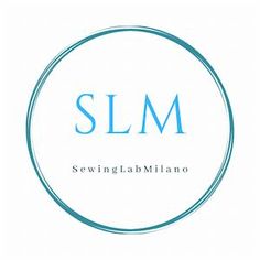 the logo for sewing lab, slm