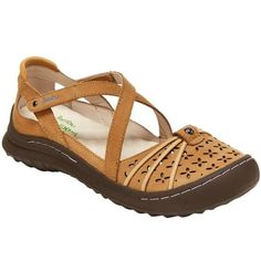 Jambu Women's Pine Mary Jane Casual Sandal is a classic twist on your trek with the pine. Accents like a floral engraving studded on the front and a double criss-cross strap give this outdoor style a hint of classic femininity. Plus, the straps open on both sides of the shoe for super easy on and off. The outsole and removable insole of this high-traction shoe are constructed with eco-friendly materials, including recycled rubber and a Relax Foam insole. Complete with all-terra traction outsoles Womens Wide Shoes, Floral Engraving, Environmental Consciousness, Wide Shoes, Leather Sandals Women, Mary Jane Flats, Recycled Rubber, Refashion Clothes, Casual Flats