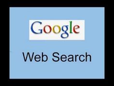 the words google and web search are shown in this image, with an arrow pointing to it