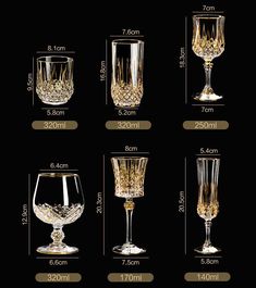 Classy Wine Glasses, Dinner Glasses, Luxury Glassware, Fancy Wine Glasses, Luxury Kitchenware, Wine Chart, Wine Decanter Set, Luxury Stuff, Luxury Details