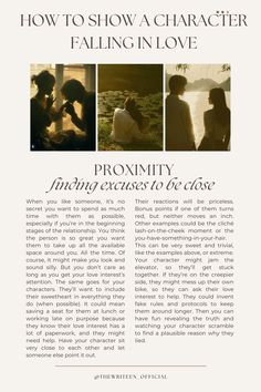 an article about how to show character falling in love