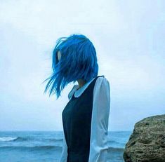 Neverworld Wake, Blue Hair Aesthetic, Short Blue Hair, Hair Color Pastel, Hair Aesthetic, Flat Twist, Sisterlocks, Scene Hair, Life Is Strange