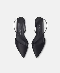 Discover Stella's Black Stella Iconic D'Orsay Ballet Flats today. Free standard shipping is available on all orders. Shop online now. D'orsay Flats, Black Pointed Flats, Pointed Ballet Flats, Black Flat Shoes, Black Flats Shoes, Buckled Flats, Pointed Flats, Ankle Strap Flats, Adidas By Stella Mccartney