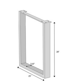 an image of a door frame with measurements