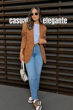 Kd Outfits, Boss Outfit, Look Casual Chic, Best Casual Outfits, Everyday Casual Outfits, Blazer Jeans, Casual Day Outfits, Minimal Outfit