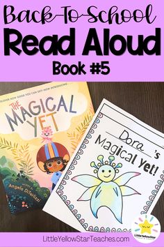 the back to school read aloud book 5 with an image of two children's books