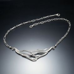 Silver Necklace - Inspired by the gentle flow of a country stream, this sterling silver, openwork necklace is a great choice for many occasions and features an open link chain and lobster clasp closure, allowing minor adjustments. Silver Cleaner, Artful Home, Sterling Silver Chain, Sterling Silver Necklace, Link Chain, Sterling Silver Chains, Sterling Silver Necklaces, Precious Metals, Silver Necklaces