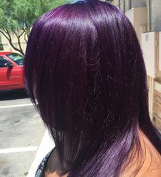 Smoking Hot Purple Strands Bright Purple Hair, Dark Purple Hair Color, Purple Hair Color Ideas, Purple Hair Color, Lilac Hair