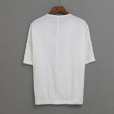 Men Linen Collarless Loose Short Sleeve Shirt
Size Chat： White Solid Color Shirt For Summer, Casual White V-neck Shirt, Plain V-neck Shirt For Summer, Casual V-neck Plain Top, White Shirt For Summer, Short Sleeve Solid Color Beach Tops, Oversized V-neck Shirt For Summer, Solid Color Short Sleeve Tops For Vacation, Casual Solid Color Beach Tops