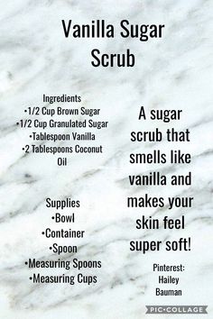 Body Scrub Homemade Recipes, Gross Things