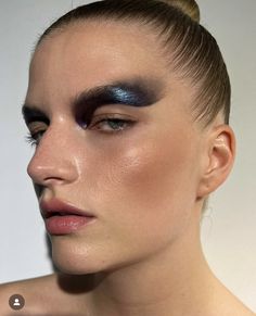 Isamaya French Editorial, Nyfw Makeup, Catwalk Makeup, Test Shoot, Bold Brows, Color Eyeshadow, Natural Contour, Beauty Shoot