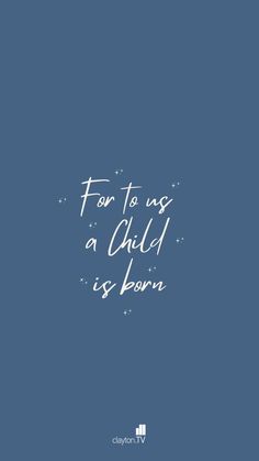 the words for to use as a child is born are written in white on a blue background