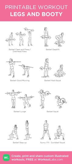 the printable workout guide for women and men