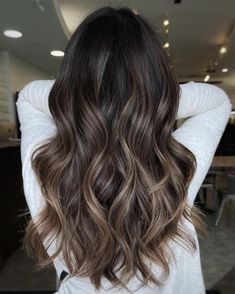 Luxe-Looking Mushroom Brown Balayage Hair