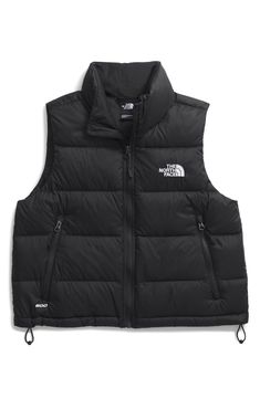 Stay warm throughout the season, whether on the mountain or in the city, in this quilted puffer vest warmed with lightweight 600-fill-power down and finished with durable water repellency. 20 1/2" length (size Medium) Front zip closure Stand collar Side zip pockets 30-denier 45 g/m² ripstop with non-PFC durable water-repellent (non-PFC DWR) finish Lined, with 600-fill-power down fill 100% recycled nylon Machine wash, tumble dry Made in Vietnam PFC/PFAS-free, durable water-repellent coating is fr Ab Outfits, Nike Puffer Vest, North Face Hydrenalite, North Face Puffer Vest, The North Face Vest, Northface Puffer, The North Face Puffer Jacket, The North Face Puffer, Cute Vacation Outfits