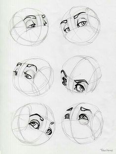 four drawings of different faces with eyes and noses, all drawn in one single line