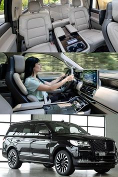 the inside and outside view of an suv