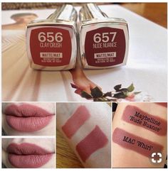 Maybelline Nude Nuance, Teknik Makeup, Make Up Kits, Lipstick Kit, Bite Beauty, Lips Shades, Makeup Guide, Dose Of Colors