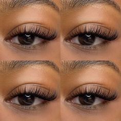 Lash Maps For Hooded Eyes, Hybrid Wispy Cat Eye Lash Extensions, Short Natural Lash Extensions, Hybrid Doll Eye Lash Extensions, Hybrid Wispy Eyelash Extensions, Brown Lash Extensions, Cat Eye Lash Extensions, Lashes Ideas, Natural Fake Eyelashes