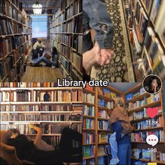 Video Game Date Aesthetic, Gaming Date Night Aesthetic, Bookstore Date Aesthetic Couple, Fun Date Ideas For Teenagers, Double Date Ideas For Teens, Library Date, Date Activities