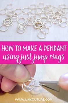 how to make a pendant using just jump rings