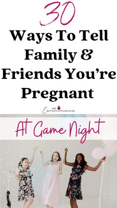 Pregnancy Announcement Game Night Ideas Pregnant Announcement To Friends, Cute Ways To Tell Your Friends Your Pregnant, Ways To Tell Best Friend Your Pregnant, Ways To Tell Friends Your Pregnant, Group Pregnancy Announcement, How To Announce Pregnancy To Friends, Tell Friends Your Pregnant, How To Reveal Pregnancy To Family