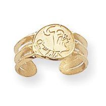 14k Collegiate Florida State Toe Ring - JewelryWeb Florida State, Ring Jewelry