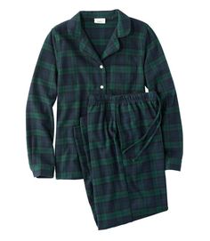 Women's Scotch Plaid Flannel Pajamas | Pajamas & Nightgowns at L.L.Bean Pajamas For Teens, Flannel Pajama Sets, Cozy Pajamas, Scottish Plaid, Plaid Pajamas, Cute Pajamas, Satin Pyjama Set, Flannel Pajamas, Womens Pyjama Sets