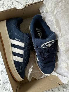 adidas campus 00s navy dark blue trending shoes trend sambas adidas outfit ideas inspo #campus #adidascampus Sambas Adidas Outfit, Adidas Outfit Ideas, Blue Campus, Sambas Adidas, College Shoes, Adidas Campus 00s, Bday Wishlist, Outfit Inspo Summer, Netball