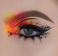 Trippy Eyeshadow Looks, Artistic Eyeliner, Wicked Makeup, Pride Ideas, Abby Roberts, Eyeshadow Ideas, Makeup Steps