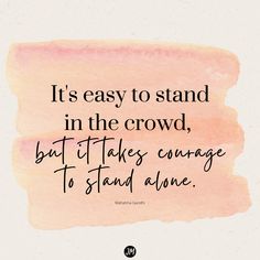 Sometimes we need to put ourselves out there and stand alone. It happens all areas of life–in our homes, with our families, at our jobs, in our communities. Be #brave and have courage to be your best self. #empower #resilience #perseverance #courage #alone #quotes Being Brave, Areas Of Life, Career Quotes, Be Your Best Self, Create A Board