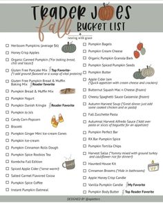 a printable fall bucket list for teachers