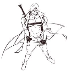 Dante Devil May Cry Fanart, Dmc Tattoo, Dante Cosplay, Devil May Cry 4, Crazy Fans, Comic Games